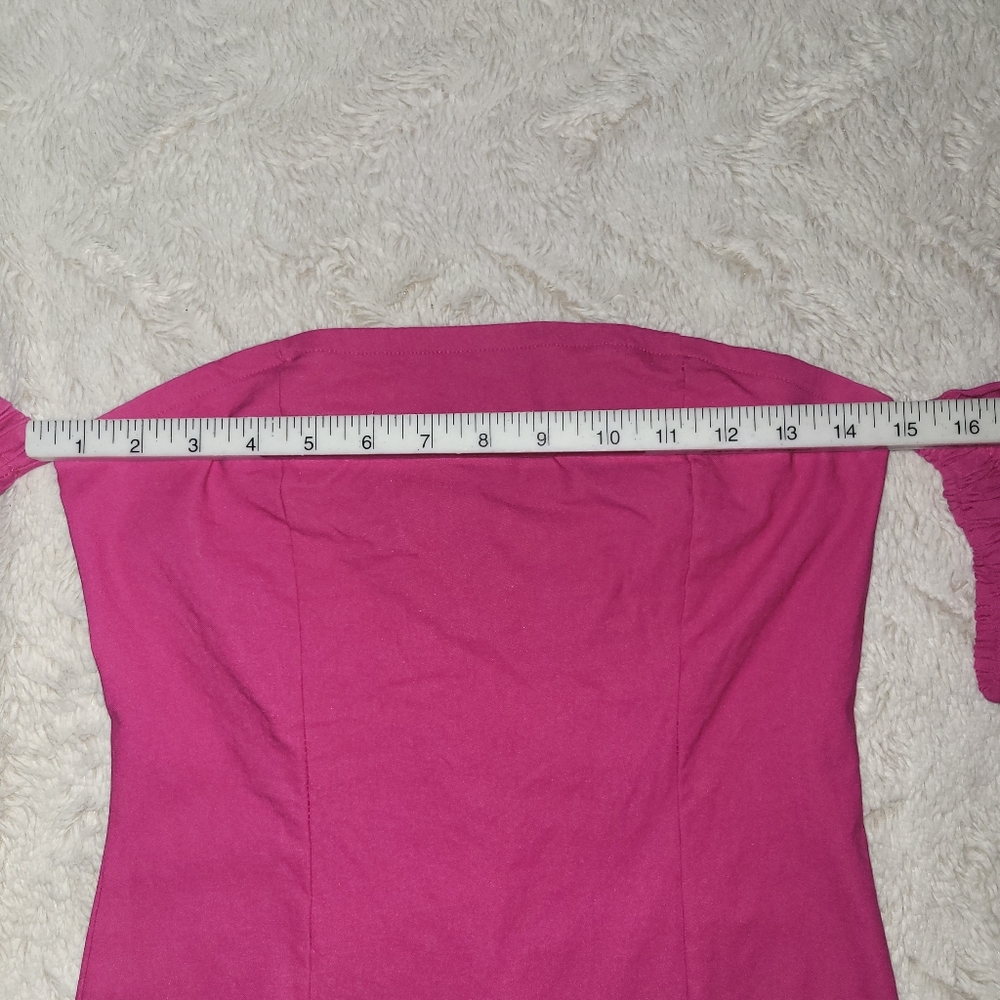 Blue Blush Hot Pink Bodycon Mini Dress - Picture 7 of 10